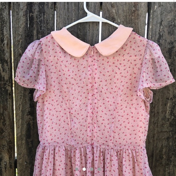 pastel pink collared dress - Picture 2 of 4